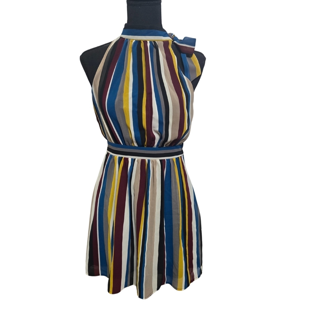 Halter Striped Dress Size Small